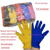 Перчатки из пестрой ткани Перчатки из крапчатой ​​ткани Перчатки для заводских работ Защитные перчатки Одноразовые перчатки Охрана труда 100 пар M 