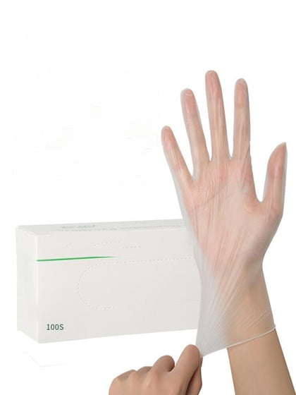 100 шт./коробка одноразовые перчатки из ПВХ M 
