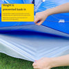 Sunshade Sun Umbrella Outdoor Stall Large Courtyard Shed Advertising Printer 1.8m Blue Silver Glue