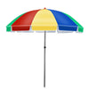 Sunshade Sun Umbrella Outdoor Stall Large Courtyard Shed Advertising Printer 1.8m Blue Silver Glue