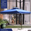Садовый зонт для улицы, большой солнцезащитный бокс, сторожевой ящик для отдыха, терраса, двор, 2,5 дюйма, непромокаемый, королевский синий крест