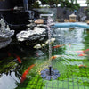 Цветочный плавающий солнечный фонтан, открытый рыбный бассейн, украшение, водяной насос