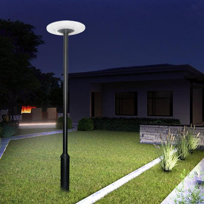 Новый солнечный садовый светильник 300 Вт, большой круглый уличный фонарь с высоким полюсом, уличный водостойкий яркий светильник, парковая вилла, живописное точечное дорожное освещение, лампа