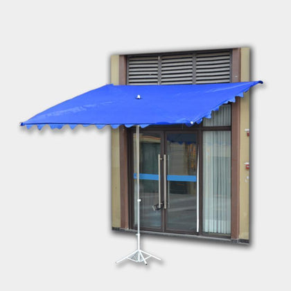 Магазин Зонт от солнца на склоне, уличный киоск, коммерческий большой наклонный зонт 2x2, красный с четырьмя костями