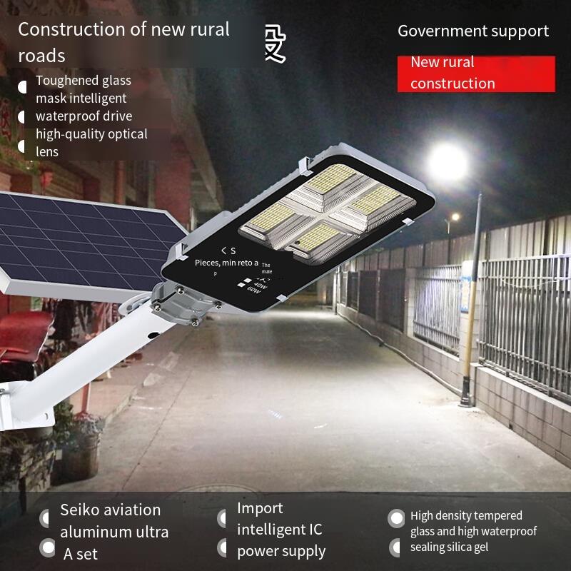 Solar Lamp Street Lamp Light Control Time Control New Rural Outdoor Projection Lamp Road LED Lamp Household Outdoor Square Courtyard Lamp 150w