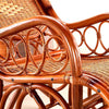Кресло-качалка для отдыха на балконе, кресло-качалка из настоящего ротанга (бесплатная подушка. Установка не требуется)