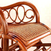 Кресло-качалка для отдыха на балконе, кресло-качалка из настоящего ротанга (бесплатная подушка. Установка не требуется)