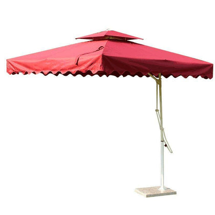 2,5 непромокаемый бежевый зонт с крестообразным сиденьем, восьминиточный уличный зонт, зонт для двора, большой уличный зонт с коробкой, восьминиточный зонт