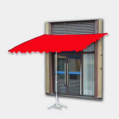 Зонт от солнца Магазин распродаж Зонт с наклоном Большой солнцезащитный козырек 2x2 Наклонный зонт Четыре кости Красный