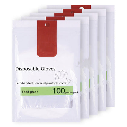 100 шт./100 упаковок прозрачных перчаток, одноразовые перчатки, защитный изоляционный стол, пикник, пищевые полиэтиленовые перчатки для взрослых