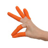 Противоскользящая крышка для пальцев с принтом, анти-подсчет чернил, утолщенный латекс с рябыми частицами, противоскользящая крышка для пальцев, оранжевая резина, свободный размер