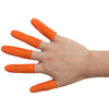 Противоскользящая крышка для пальцев с принтом, анти-подсчет чернил, утолщенный латекс с рябыми частицами, противоскользящая крышка для пальцев, оранжевая резина, свободный размер