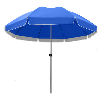 2,6 м уличный зонт от солнца, большой уличный киоск, большой зонт для двора, складной синий двухслойный зонт с основанием