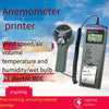 Ручной анемометр с разделенной крыльчаткой, анемометр, самописец с принтером, электронная таблица для измерения скорости ветра