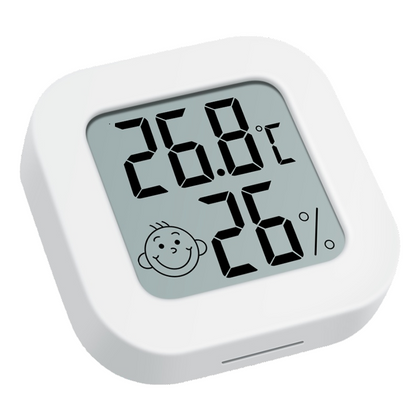 10 шт. мини-компактный электронный термометр для дома в автомобиле, для детской комнаты, цифровой дисплей, высокоточный измеритель температуры и влажности, настенный монтаж, милая улыбка, чувствительное движение