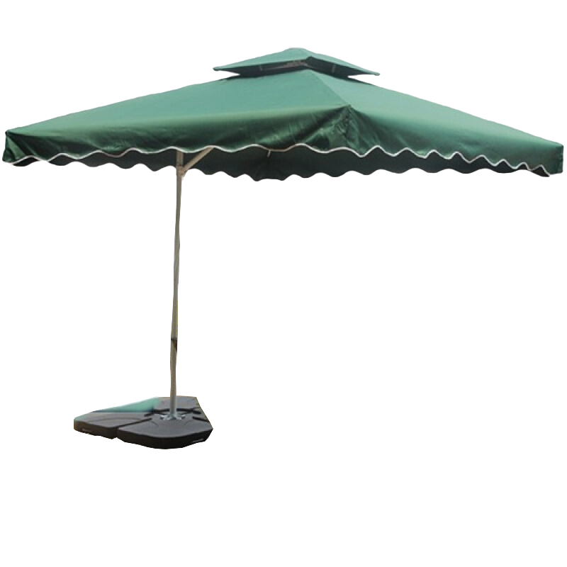 Outdoor Sunshade Umbrella Banana Umbrella Sentry Box Umbrella Stall Umbrella 2.2m Sunshade (dark Green)