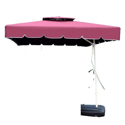 Наружный солнцезащитный зонт для двора, анти-ультрафиолетовый зонт, сторожевой зонт, складной большой пляжный зонт, 2,2 м, квадратный, винно-красный