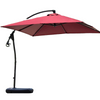 Железный двойной верх, круглый диаметр 2,7 м, уличный зонт, зонтик от солнца, зонтик-банан, непромокаемый солнцезащитный крем, большой зонт от солнца, рекламный киоск, уличный зонтик во дворе