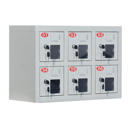 6 Acrylic Doors And Windows Mobile Phone Charging Cabinet, Electronic Equipment, Walkie Talkie Safe Deposit Box
