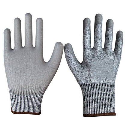 12 пар нитриловых полиуретановых перчаток для защиты труда, противорежущие перчатки, пропитанные латексом, противоскользящие защитные перчатки