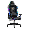 Игровые кресла ECVV со светодиодной подсветкой RGB, регулируемая наклонная спинка, кожаное кресло-качалка большого размера, подходящее для геймеров. Игровые якоря. 