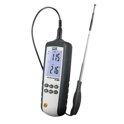 Высокая точность измерения скорости ветра и температуры ручной термальный анемометр