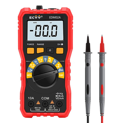 ECVV NCV цифровой мультиметр с автоматическим определением диапазона, True RMS, 10 А, ток 600 В, вольтметр, мультитестер с ЖК-дисплеем с подсветкой, домашние измерительные инструменты 