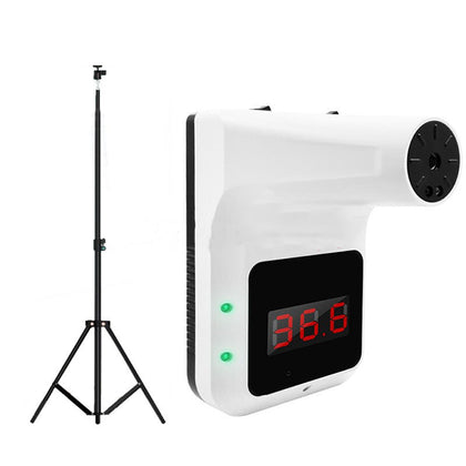 Инфракрасный термометр человеческого тела, автоматический индукционный датчик температуры, настенный вертикальный датчик температуры, автоматический радиовещательный детектор голоса