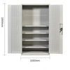 Сверхмощный шкаф для инструментов, серо-белый, 4-слойная пластинчатая сетка, 1000*500*1800 мм, аппаратный шкаф для хранения инструментов, заводской цех, отделочный шкаф