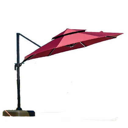 Наружный зонтик от солнца во дворе, садовая терраса, зонтик от солнца, открытый большой зонт для отдыха, сторожевой ящик, корейская версия, одинарный верхний квадратный зонт 3 м