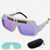 Сварочные очки, очки для аргонодуговой сварки, солнечный материал ПК, автоматическое затемнение, бесплатно, 1 защитная линза + 1 футляр для очков