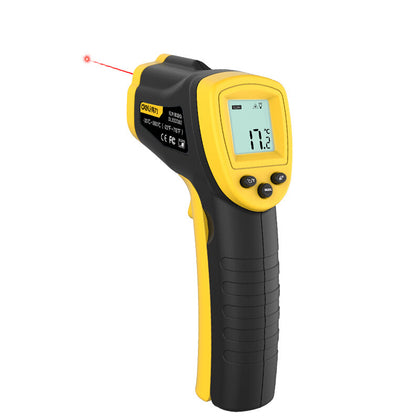 Инфракрасный термометр Пистолет для измерения температуры выпечки продуктов питания Температура воды Температура масла Электронный термометр Цифровой дисплей высокой четкости - 30 ~ 380 ℃