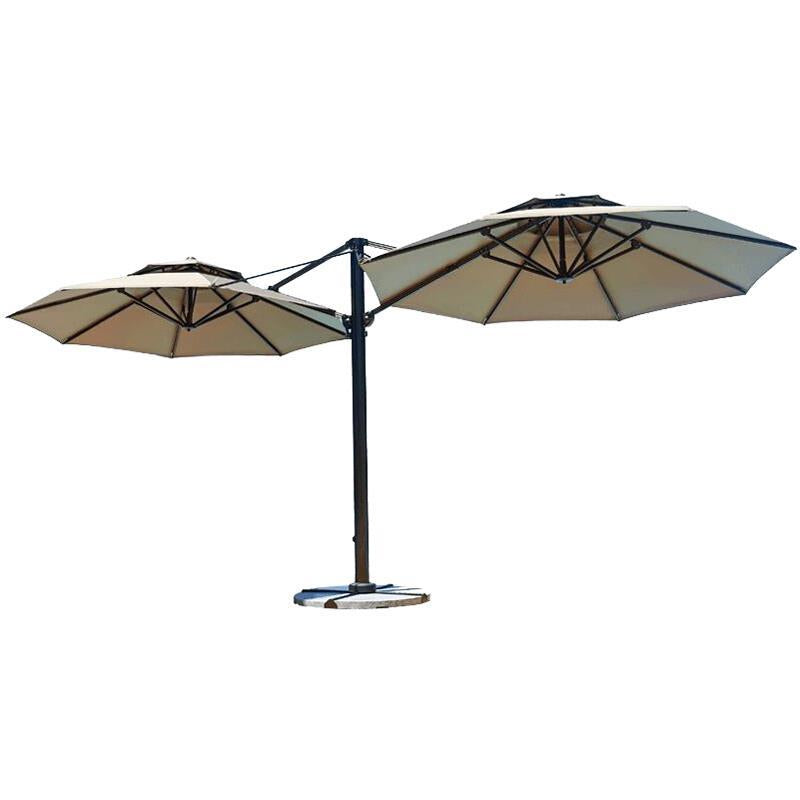 Outdoor Sunshade Garden Umbrella Roman Umbrella Commercial Sunshade Outdoor Leisure Sunshade Khaki 2.5 Square With Round 130kg Marble Base