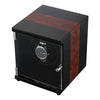 Автоматическая намотка часов CHIYODA, деревянная коробка для часов со стеклянной крышкой, тихий мотор, 12 настроек режима вращения, узоры в стиле пэчворк