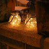 Солнечная лампа Торшер Бытовая садовая лампа Открытый светильник для ночного рынка Водонепроницаемая светодиодная садовая лампа Треснувшая стеклянная лампа