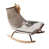 Скандинавское уличное водонепроницаемое кресло-качалка для солнцезащитного крема, открытый сад, двор, ротанговое кресло, диван, гостиная, домашний послеобеденный чай, ленивое кресло для отдыха