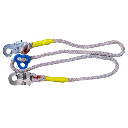 2 м двойной крюк безопасности веревка защита от падения ремень безопасности веревка с крюком из легированной стали для строительных работ 