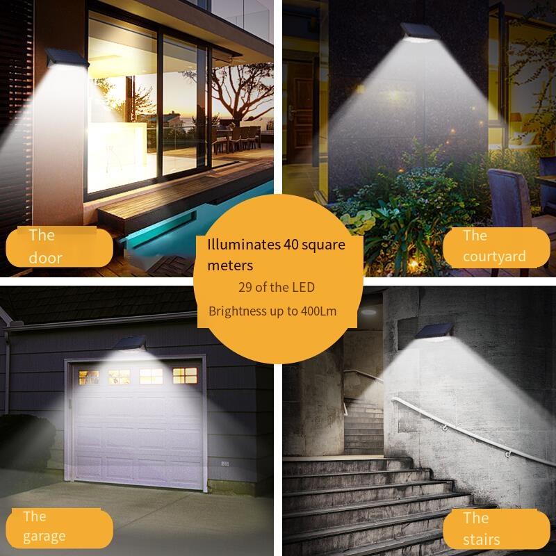 Solar Lamp Street Lamp Outdoor Household Courtyard Lamp Highlight Human Body Induction LED Indoor And Outdoor Villa Projection Lamp Integrated