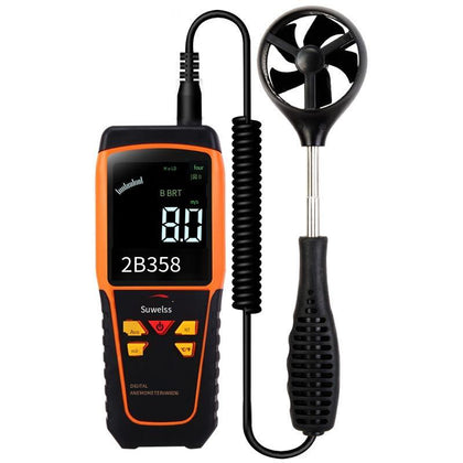 Скорость для анемометра, измеритель температуры разделенного ветра, литиевая батарея, преобразователь блока прямой зарядки, анемометр