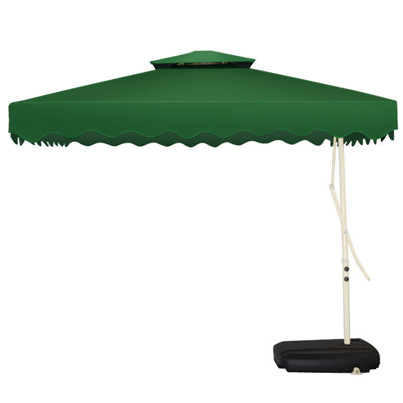 2.2m Square Sunshade Outdoor Sunshade Umbrella Outdoor Banana Umbrella Green And Light Rain Proof And Cross