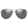 NALANDA Темно-серые мужские солнцезащитные очки Классические поляризованные солнцезащитные очки-авиаторы с линзами UV400 HD в металлической оправе Очки для путешествий на открытом воздухе Вождение ежедневного использования