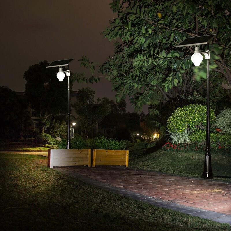 Solar Street Lamp Household Courtyard Lamp Waterproof LED Outdoor Lamp High Pole Lamp Induction Lamp Wall Lamp 12w