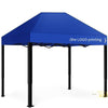Folding Sunshade 2×2m Blue Outdoor Sunshade Big Umbrella Stall Umbrella Outdoor Advertisement Automatic Shelf Sunshade Canopy Parking Shed