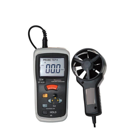 Ручной анемометр, анемометр с цифровым дисплеем, тестер объема воздуха и температуры, высокоточный анемометр