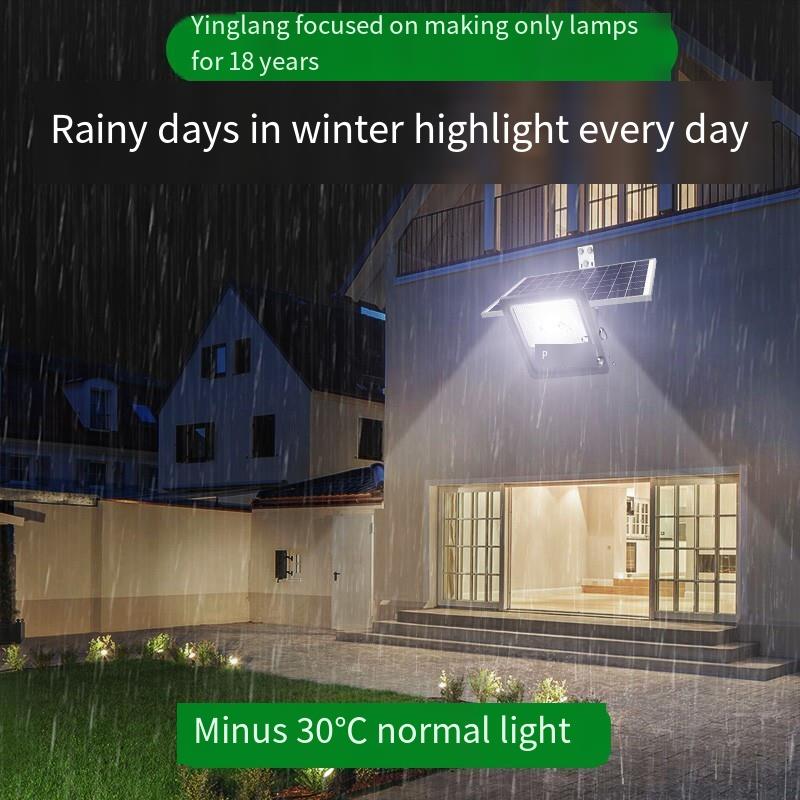 Solar Lamp Outdoor Courtyard Household Lighting LED Street Lamp New Rural Outdoor Waterproof Projection Lamp Intelligent Light Controlled Projection Lamp