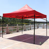 Outdoor Sunshade Stall Folding Telescopic Shed Four Corner Umbrella Parking Advertising Sunscreen Tent Awning 2 × 2m Red [bold And Thickened]