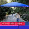 Outdoor Sunshade Large Size Ground Stall Large Courtyard Folding Beach Square Commercial Advertising Sunscreen Tent With Base Big Umbrella Stall With Red 2.5 * 2.5 Four Gear