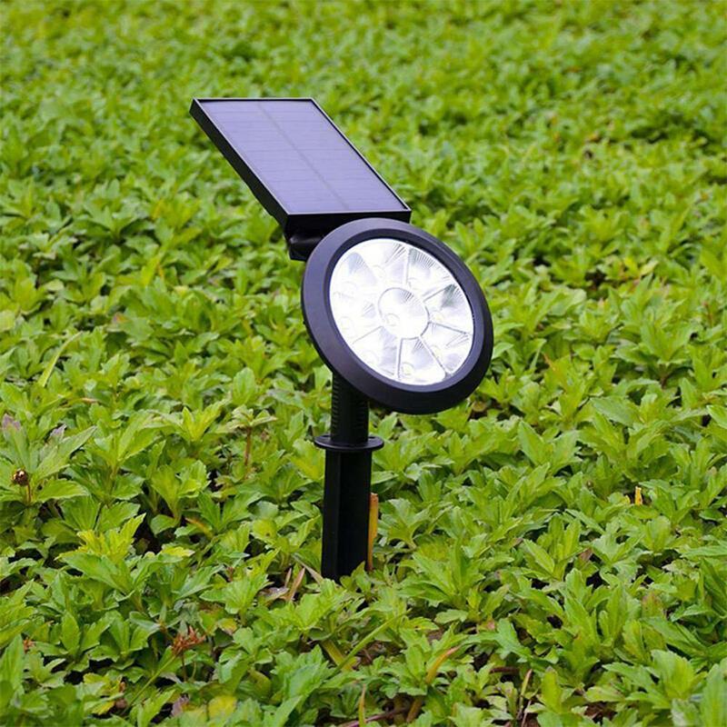 Solar Lawn Lamp Inserted Into The Ground Tree Lamp Outdoor Waterproof LED Spotlight Wall Lamp Courtyard Garden Landscape Lamp