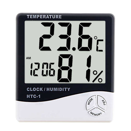 2 комплекта термогигрометра, термометра влажности, гигрометра, цифрового комнатного термометра с будильником, точного датчика комнатной температуры, таймера монитора влажности, для дома, офиса
