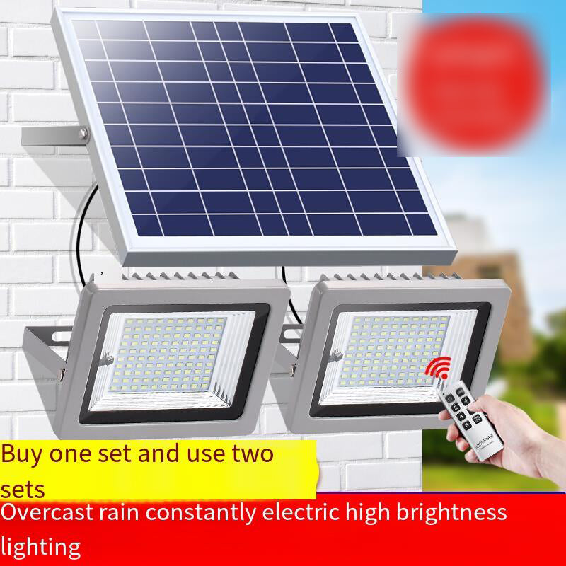 Solar Lamp High Power Outdoor New Countryside Indoor Super Bright Household One Driven Two Courtyard Lamp Waterproof Lighting Street Lamp